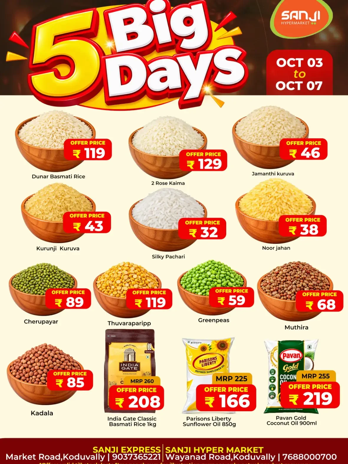 5 Big Days Offers | Sanji Hypermarket page 1