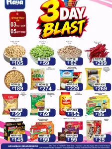 3 Day Blast Offers | Haya Hypermarket Aryambavu flyer cover