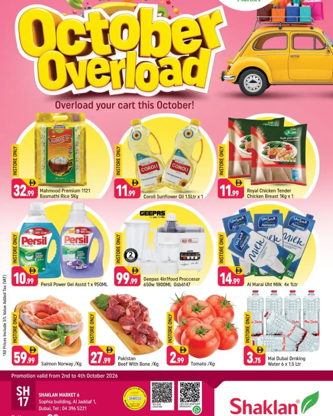 October Overload Offers | Shaklan Market Al Jaddaf page 1