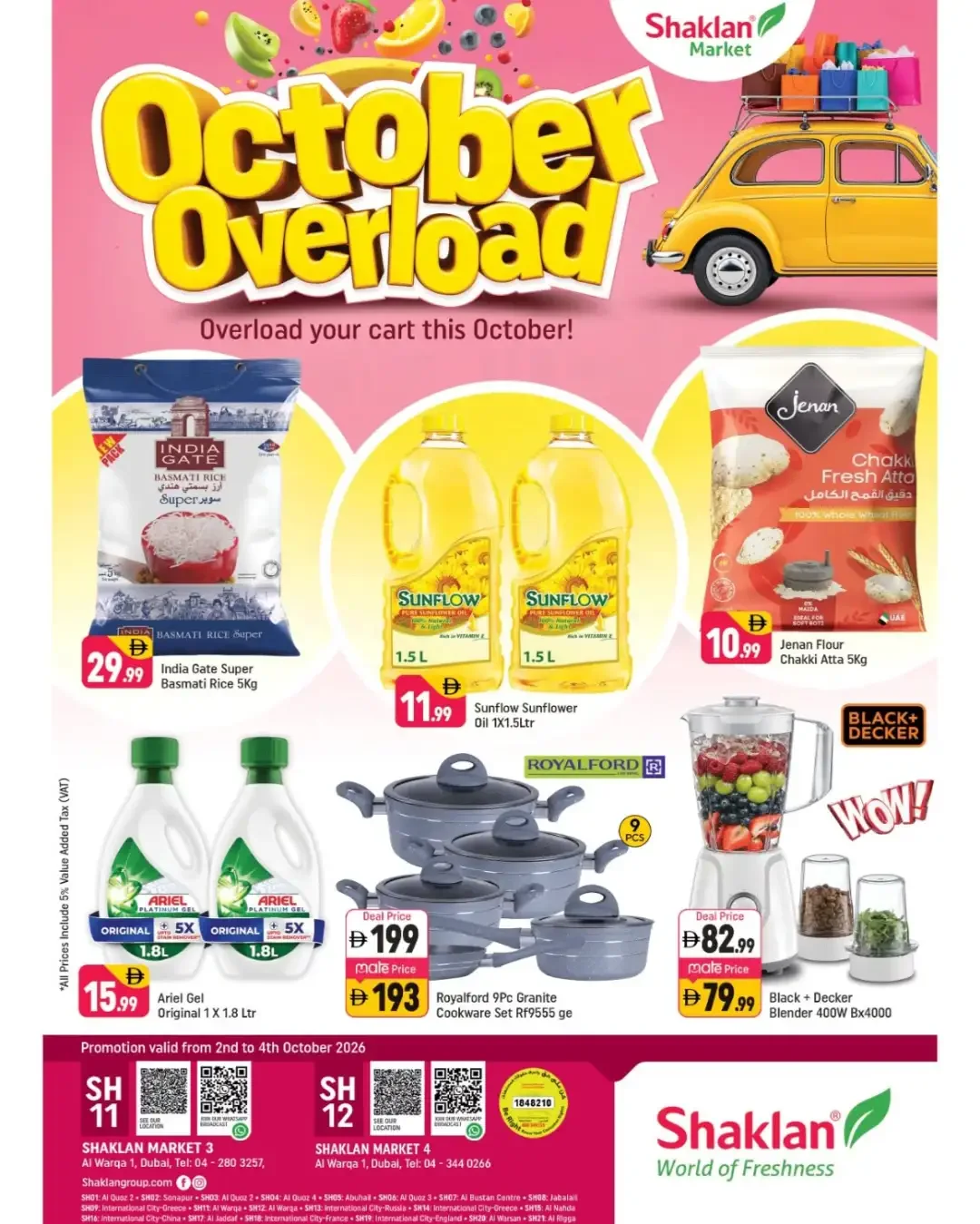 October Overload Offers | Shaklan Market Al Warqa page 1