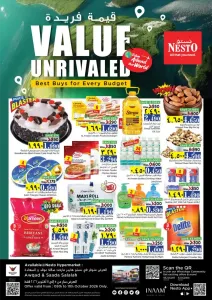 Value Unrivaled Deals | Nesto Salalah Offers flyer cover