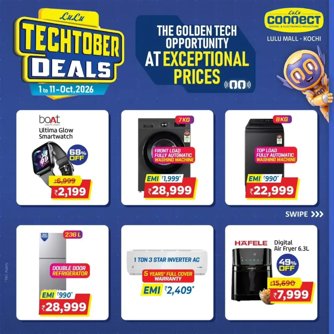 Techtober Deals at LuLu Connect Kochi | Latest Offers page 1