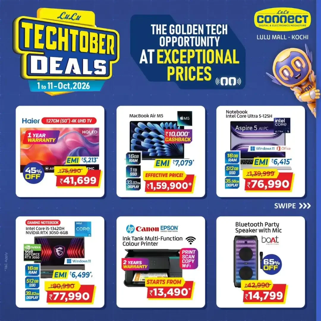 Techtober Deals at LuLu Connect Kochi | Latest Offers page 3