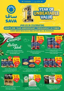 Italian Week Deals | Sava Anniversary Offers flyer cover