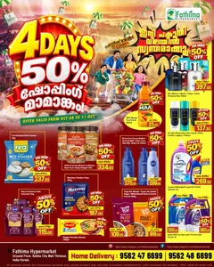 4 Days 50% Off | Fathima Hypermarket Thrissur flyer cover