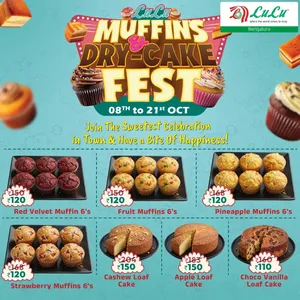Muffins & Dry Cake Fest | Lulu Bengaluru flyer cover