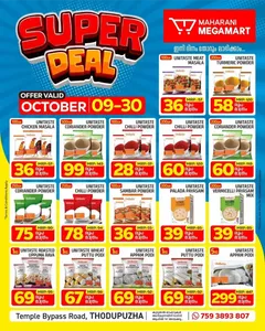 Super Deal | Maharani Megamart Thodupuzha flyer cover