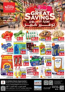 Weekend Great Savings Deals | Nesto Khadra Al Saad flyer cover