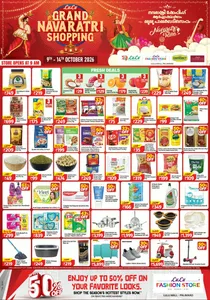 Grand Navaratri Shopping Deals | Lulu Palakkad flyer cover