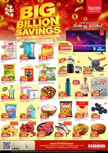 Big Billion Savings Deals | Nesto Thrissur flyer cover