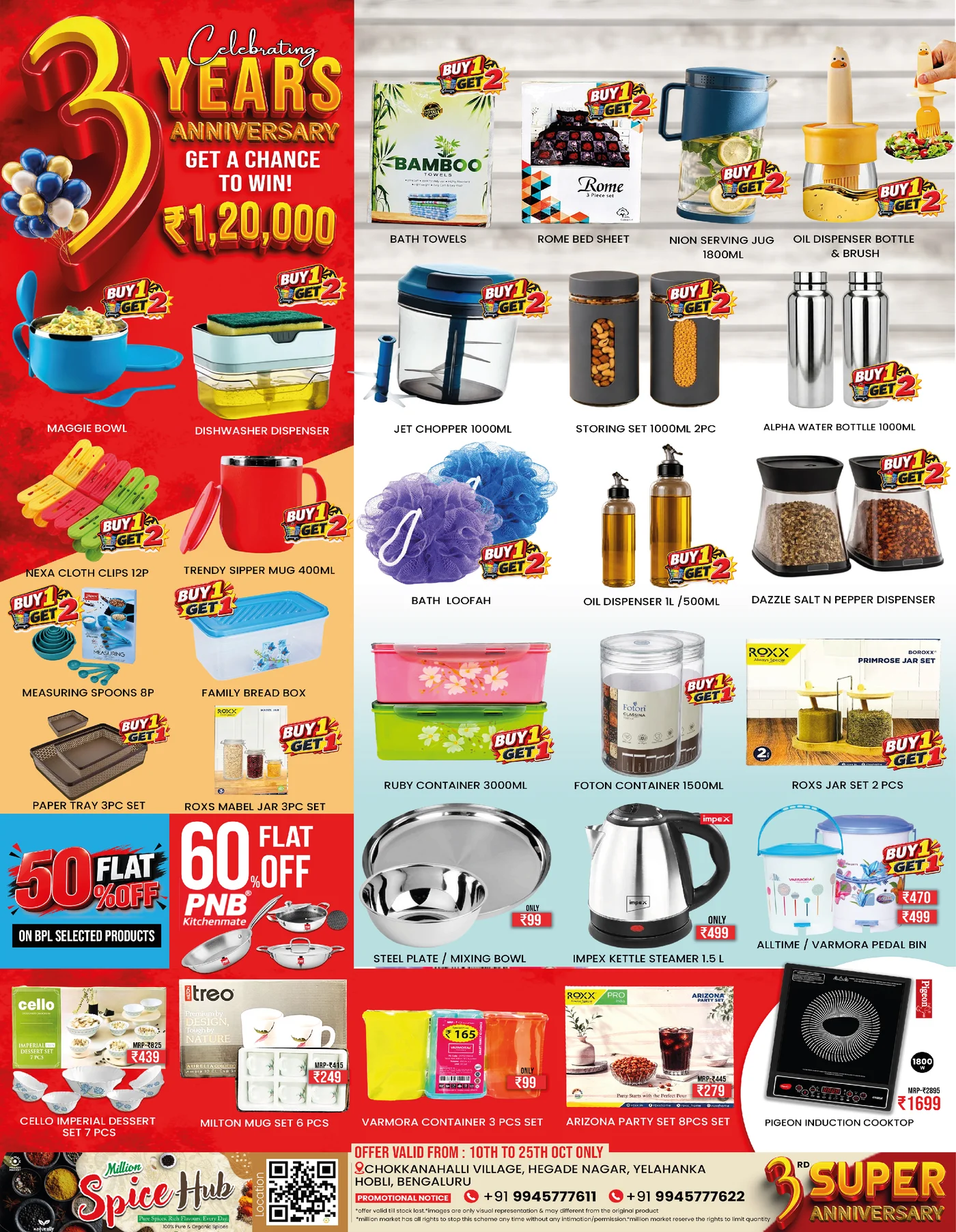 3rd Anniversary Offers | Million Market Bengaluru page 4