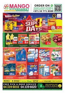 Super 3 Days Deals | Mango Hypermarket Dubai flyer cover