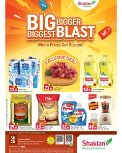 Big Bigger Biggest Blast | Shaklan Al Nahda Offers flyer cover