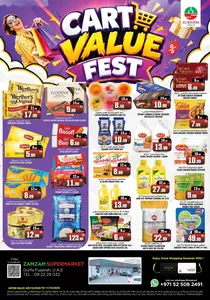 Cart Value Fest Deals | Zamzam Supermarket Fujairah flyer cover