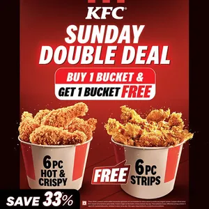 Sunday Double Deal | KFC Offers flyer cover