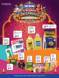 A Brighter Deepavali | Mydin Catalog flyer cover