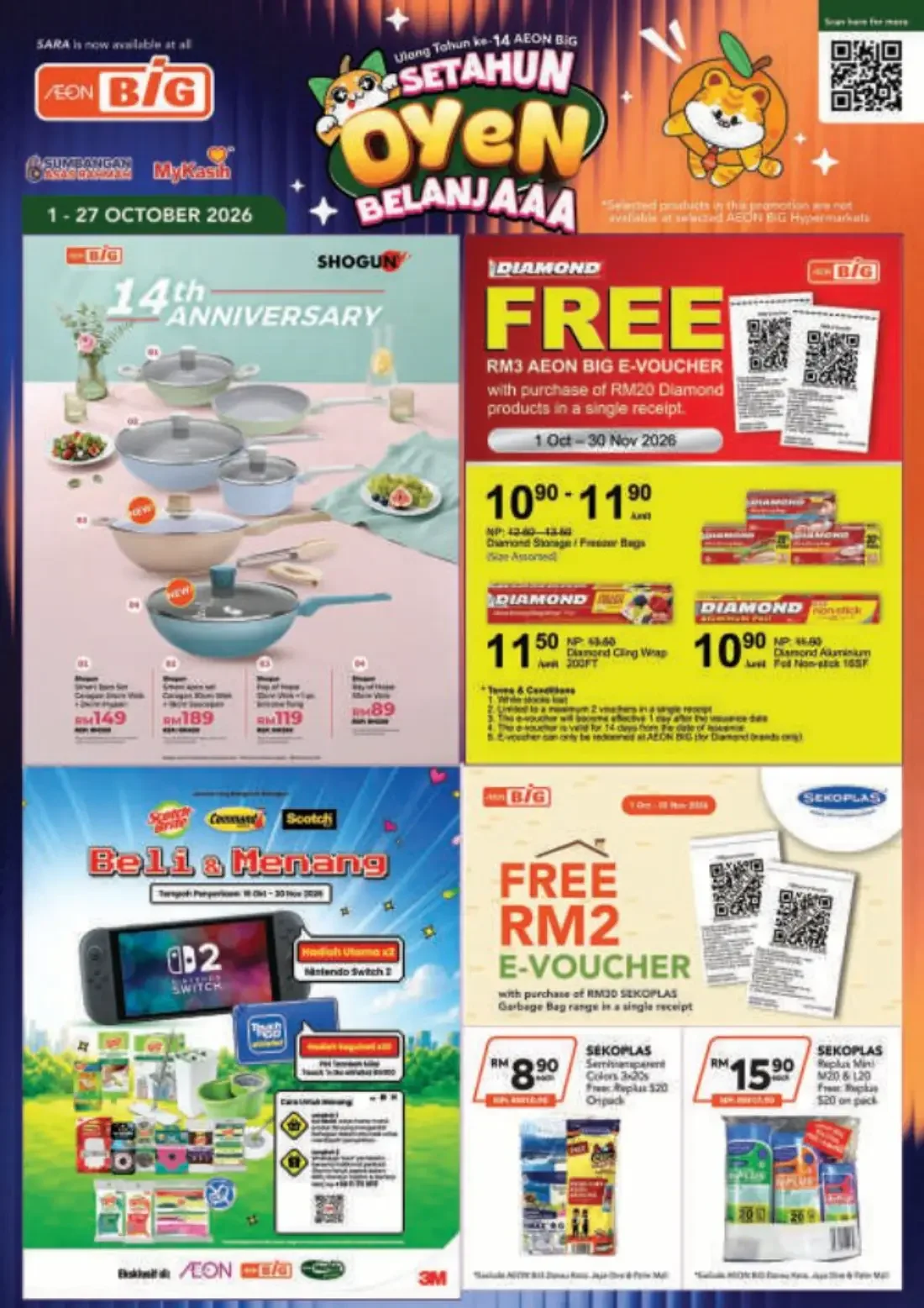 Setahun Oyen Belanjaaa Deals | AEON BiG Catalog page 37
