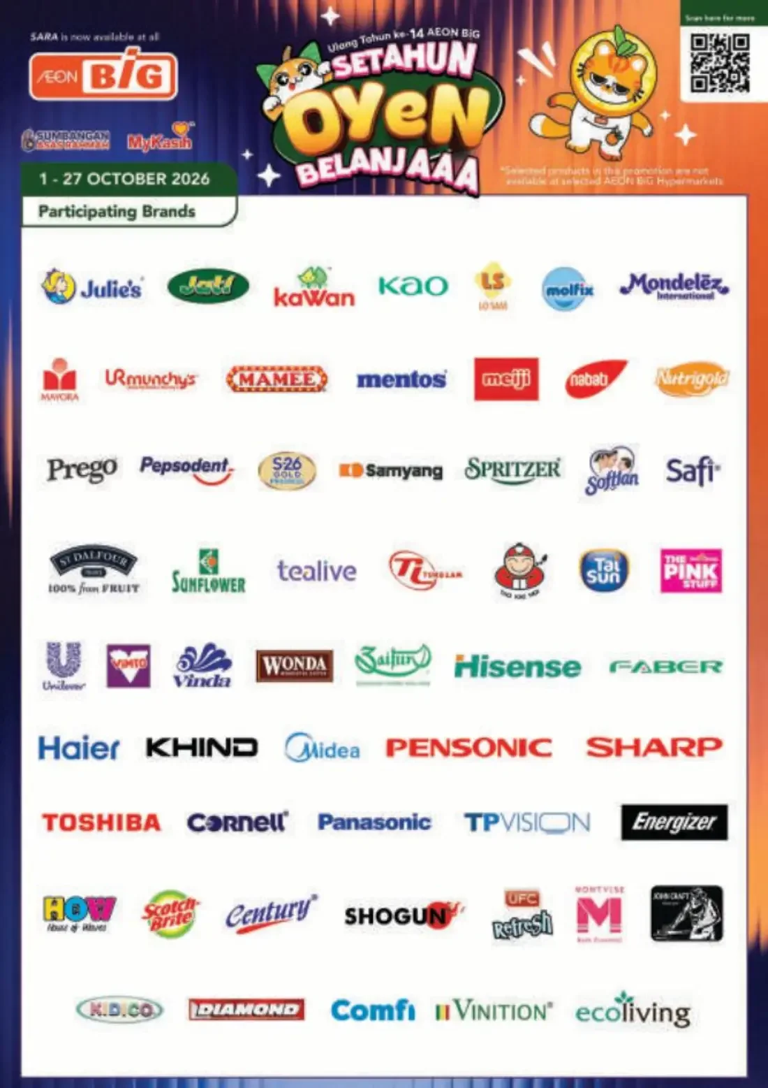 Setahun Oyen Belanjaaa Deals | AEON BiG Catalog page 49