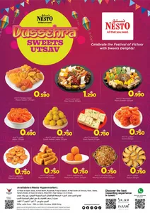 Dussehra Sweets Utsav | Nesto Offers flyer cover