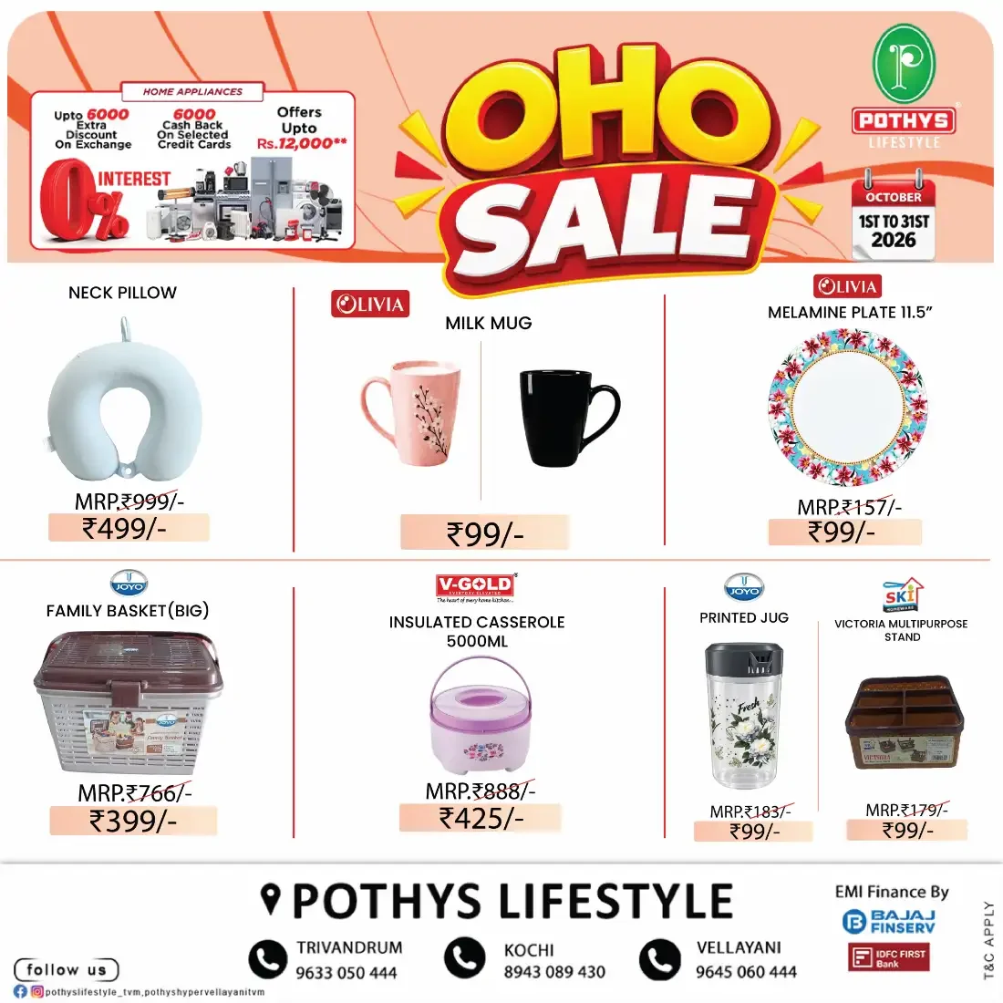 OHO Sale | Pothys Lifestyle Offers page 10