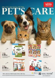 Pet's Care Offers | Nesto Hypermarket Deals flyer cover