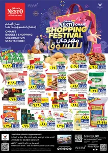 Oman Shopping Festival | Nesto Salalah Offers flyer cover