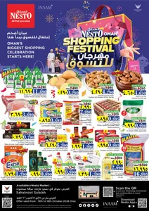 Oman Shopping Festival | Nesto Sahalnoot Salalah flyer cover