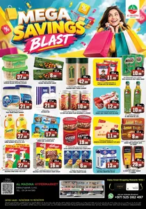 Mega Savings Blast | Al Madina Dibba flyer cover