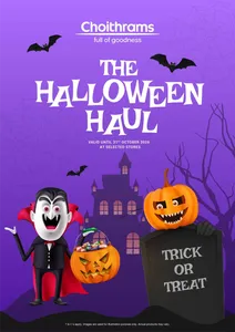 The Halloween Haul | Choithrams Offers flyer cover