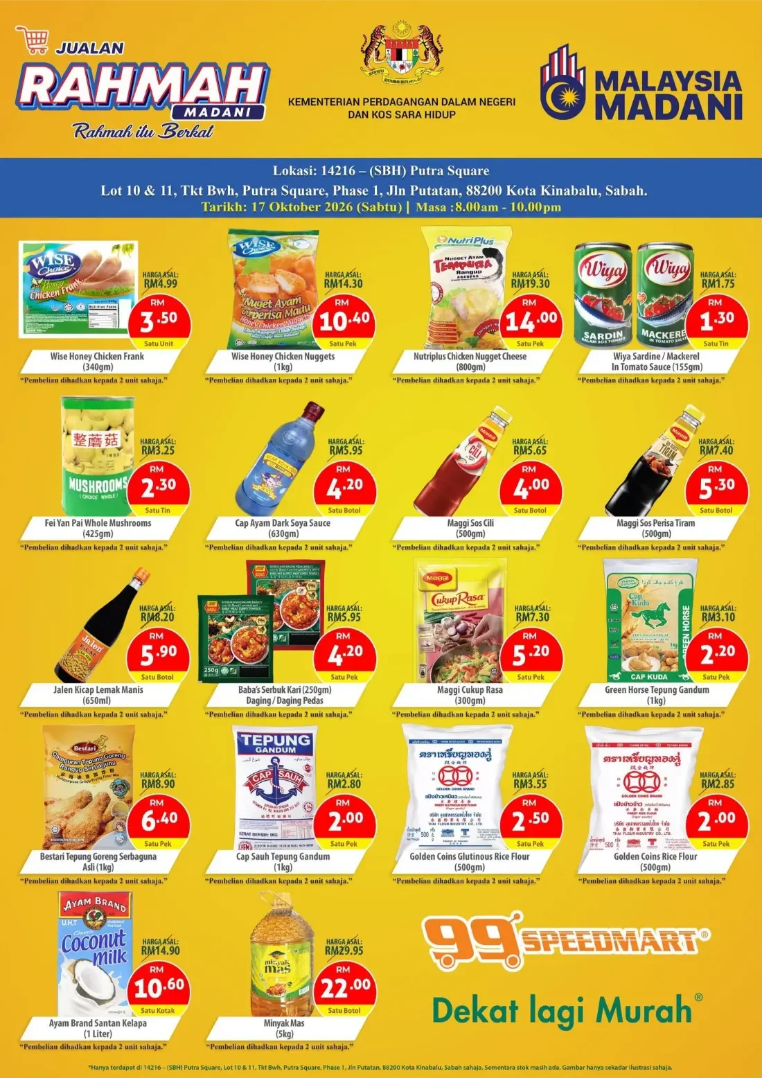 Jualan Rahmah Madani | 99 Speedmart Sabah Promotions page 2