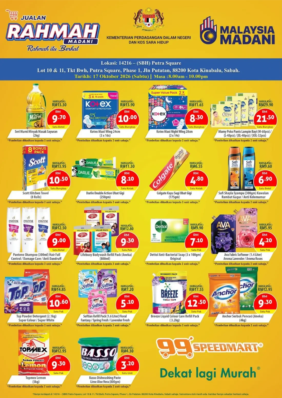 Jualan Rahmah Madani | 99 Speedmart Sabah Promotions page 3