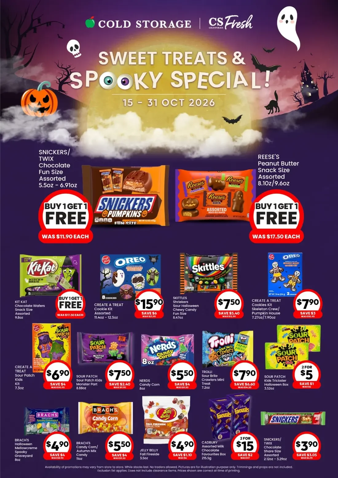 Sweet Treats & Spooky Special | Cold Storage Deals page 1