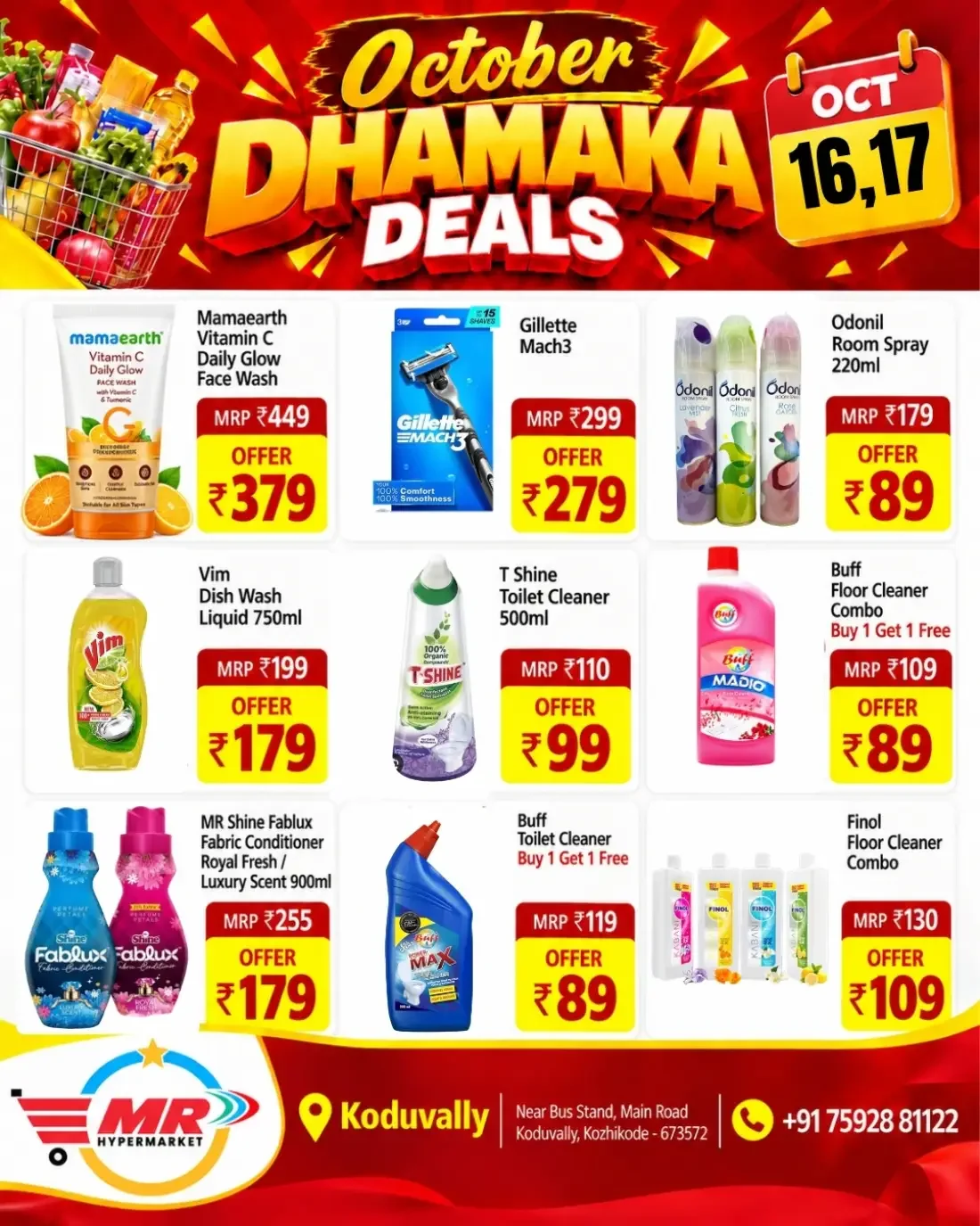 October Dhamaka Deals | MR Hypermarket Koduvally page 1