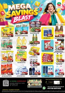 Mega Savings Blast | Al Madina Supermarket Fujairah flyer cover