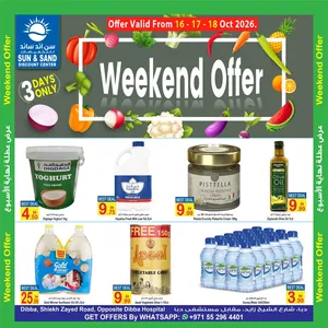 Weekend Offer Deals | Sun & Sand Discount Center flyer cover