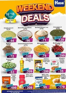 Weekend Deals | Haya Mannarkkad Offers flyer cover