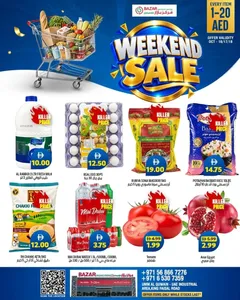 Weekend Sale Deals at Bazar Discount Center UAQ flyer cover
