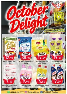 October Delight Offers | World Gift Deals flyer cover