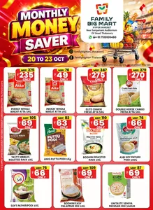 Family Big Mart Thalassery Offers – Monthly Money Saver | 23 Oct flyer cover