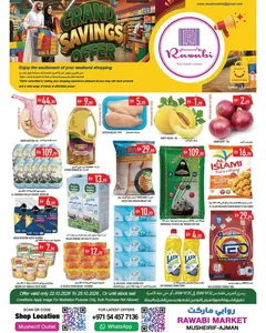 Rawabi Market Musheirif Ajman Offers – Grand Savings Offer | 25 Oct 2026 flyer cover