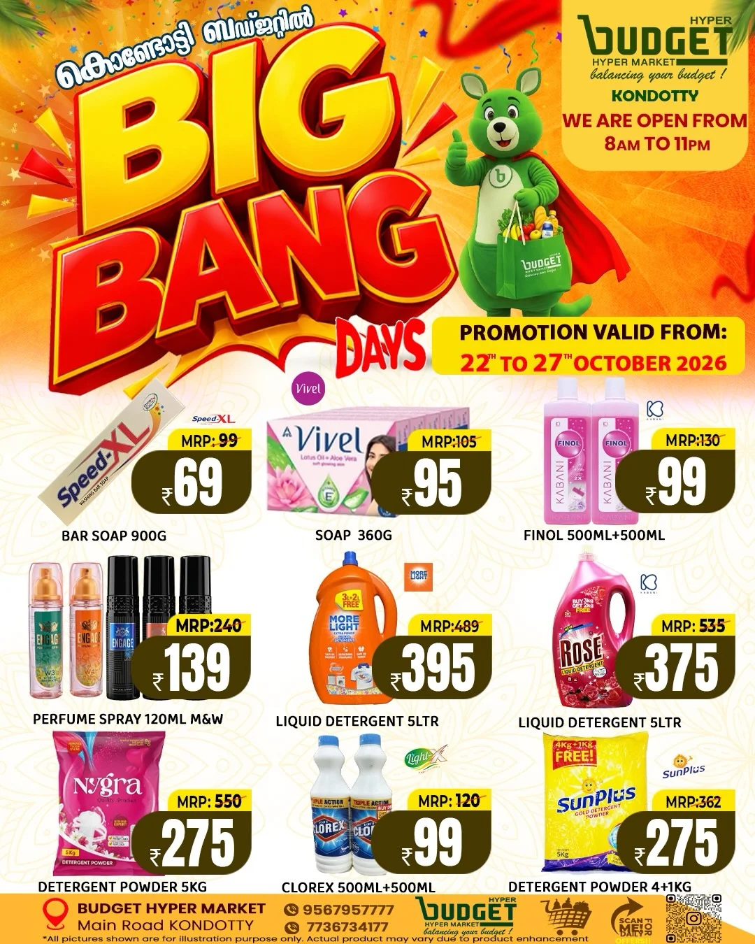 Budget Hyper Market Kondotty Offers – Big Bang Days | 27 Oct 2026 page 8