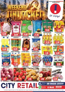 City Retail Sharjah Offers – Weekend Unlocked | 25 Oct 2026 flyer cover