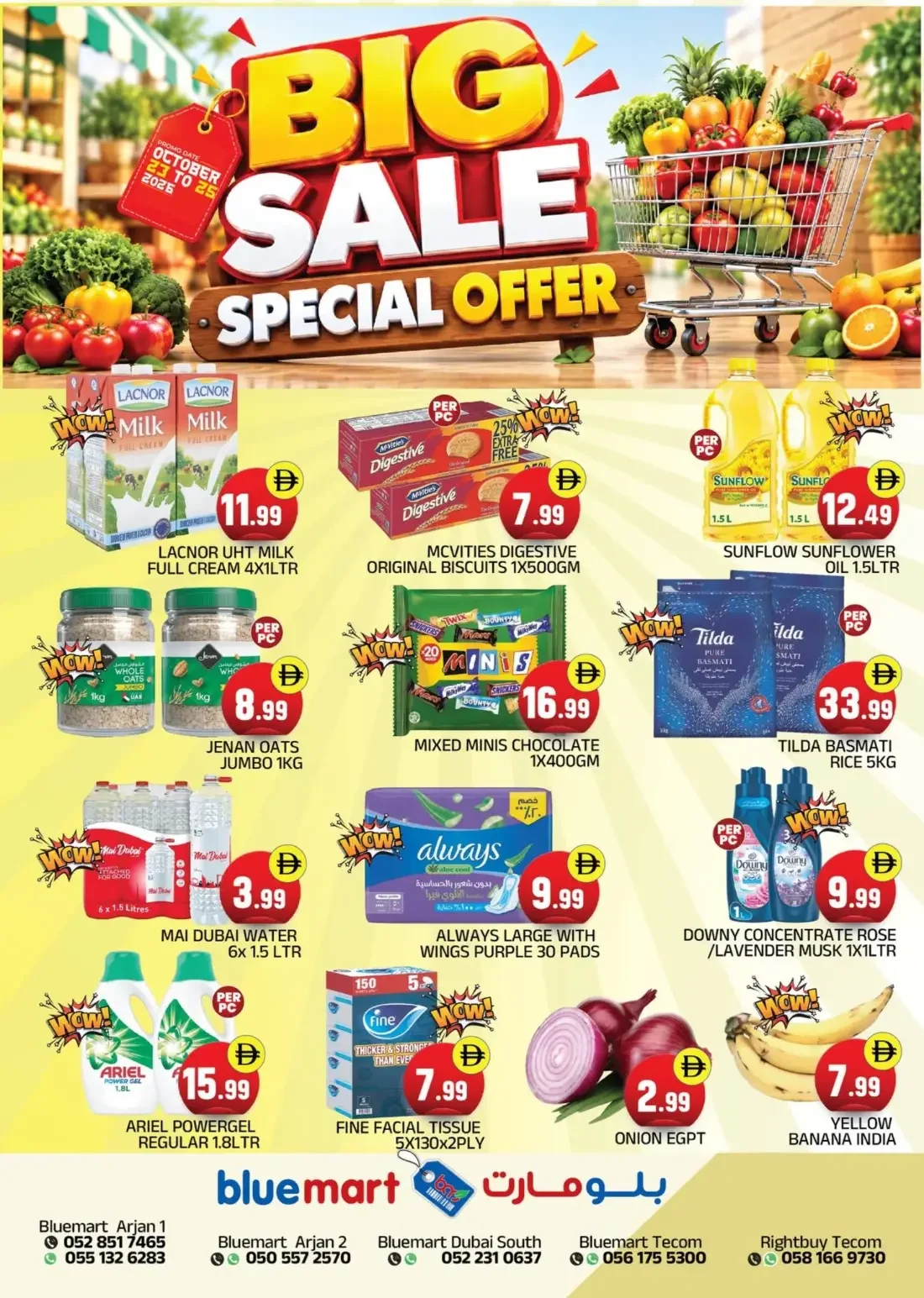 Bluemart Supermarket Dubai Offers – Big Sale | 25 Oct 2026 page 1