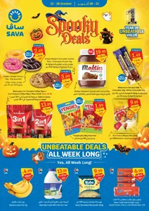 Sava Offers – Spooky Deals | 28 Oct 2026 flyer cover