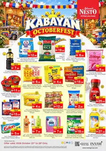 Nesto All Branches Offers – Kabayan Octoberfest | 28 Oct 2026 flyer cover