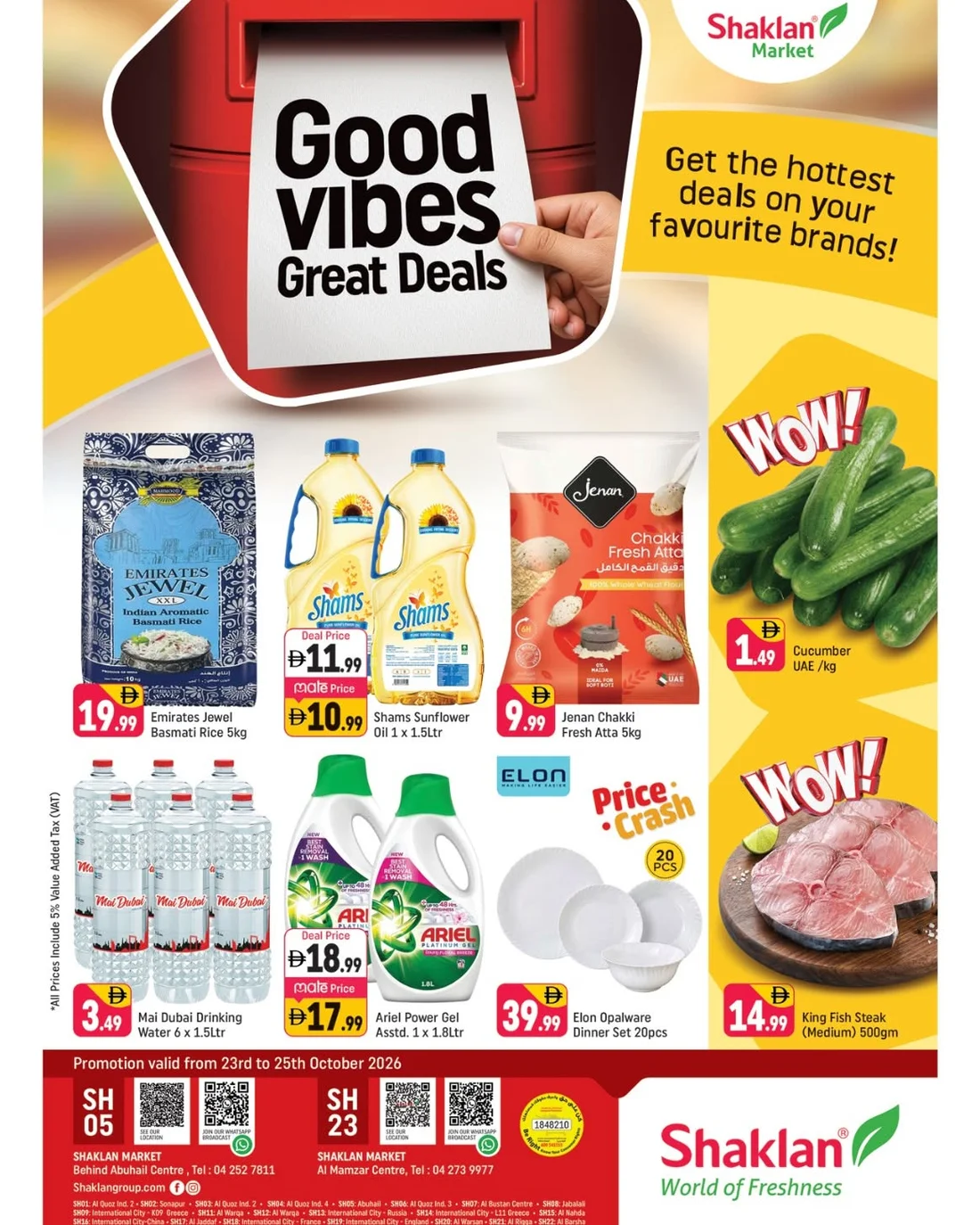 Shaklan Abu Hail Dubai Offers – Good Vibes Great Deals | 25 Oct 2026 page 1