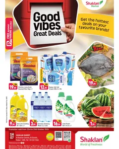 Shaklan Al Barsha Dubai Offers – Good Vibes Great Deals | 25 Oct 2026 flyer cover
