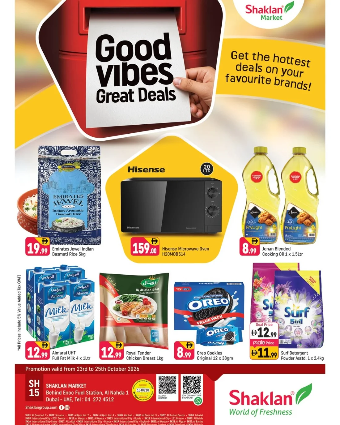 Shaklan Al Nahda 1 Dubai Offers – Good Vibes Great Deals | 25 Oct 2026 page 1