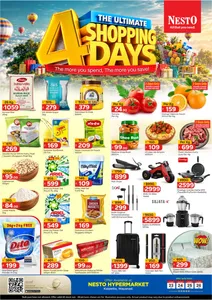 Nesto Kalpetta Wayanad Offers – Ultimate 4 Shopping Days | 26 Oct 2026 flyer cover