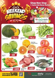 LuLu Daily Focus Mall Calicut Offers – Weekend Savings | 25 Oct 2026 flyer cover